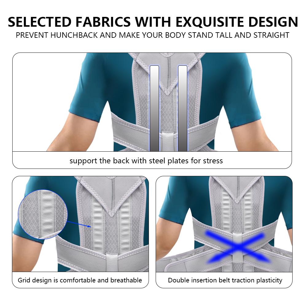 Adjustable Scoliosis Posture Corrector Back Brace for Spinal Alignment Pain Relief Lumbar Support Belt