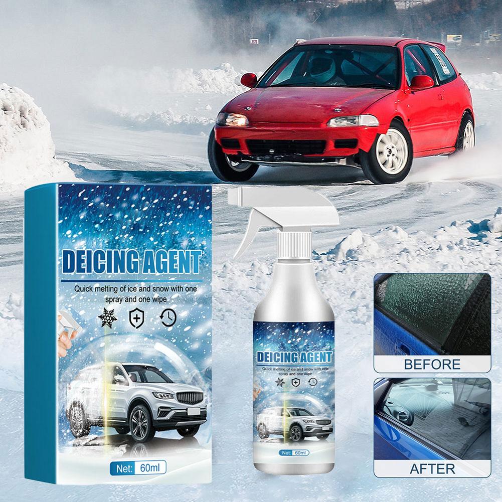 Ice Melting Spray Windshield Deicer Spray For Cold Weather Convenient Solution Fast Penetration Hassle-free Use Q3Q9