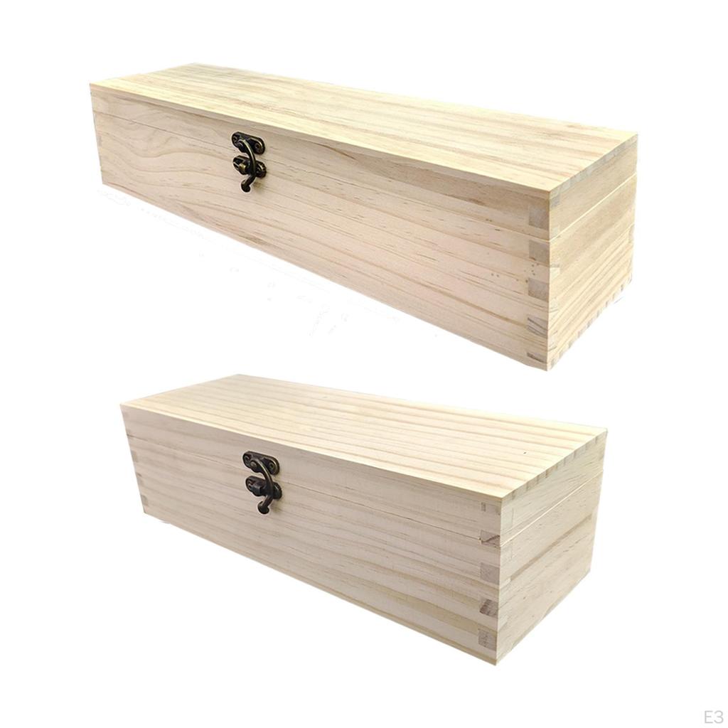 Ručně vyrobená dřevěná krabička s odklápěcím víkem pro domácí dekoraci