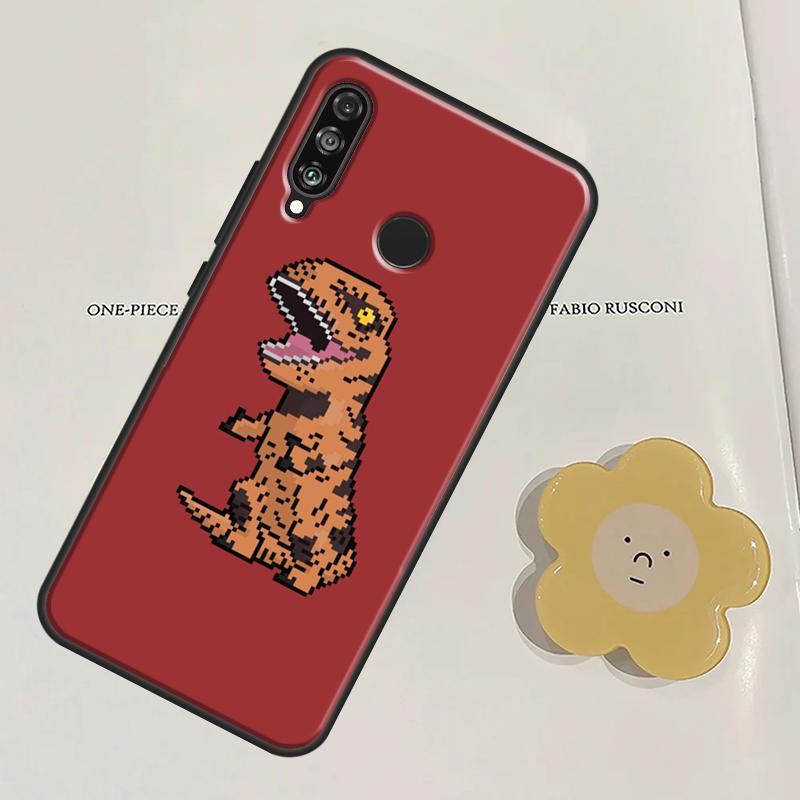 Cartoon Dinosaur For Huawei Nova Y60 Y70 Y90 Y61 Y91 3i 7i 8i 11i Nova 11 9 10 SE P20 P40 Lite P30 Pro Case