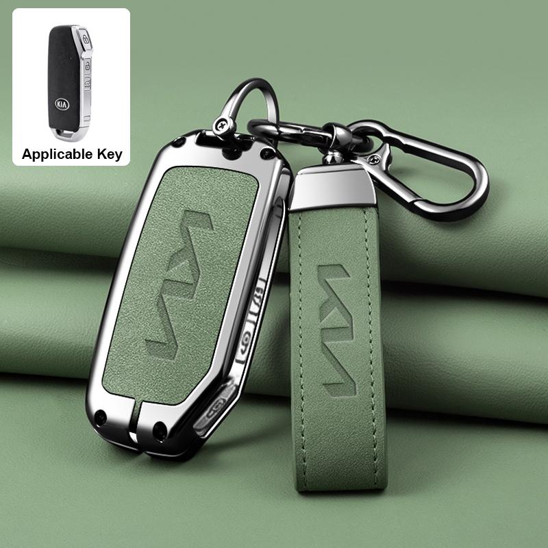 ABCDFE1 Zinc Alloy Car Remote Key Case Cover Shell Holder For Kia Sportage 2023 2024 Ray Sorento Soul Telluride Cerato 2020 K5 K8 2022