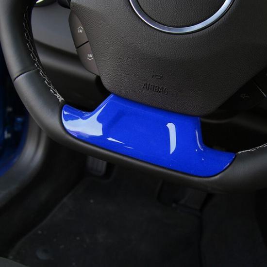 Interior Steering Wheel Bottom Cover Trim Decor For Chevrolet Camaro 2017+ Blue