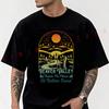 Men's Moto Cotton T-Shirt Black 'BEAVER VALLEY' Graphic Tshirt Adventure Casual O-Neck Top Tee