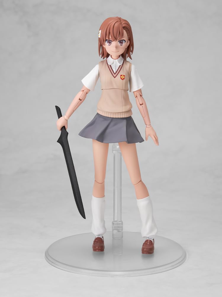 Kadokawa PLASTIC MODEL SERIES Certain Scientific Railgun Misaka Approximately 163mm Plastic Model "A T" Mikoto, Tall, Color-coded