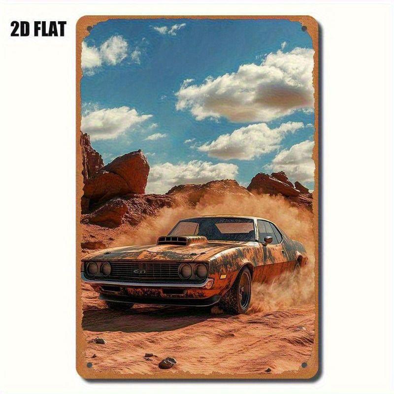 Avant-Garde Automotive Metal Art Painting for Garage Decor