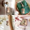 2D Cute Little Tiger Keychain Cartoon Animal Flat Pendant Acrylic Ornament Charms for Bag Hanging Decoration Party Festive Gift