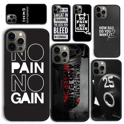 GYM WORKOUT BODY BUILDING QUOTES Phone Case for iPhone 17 Air 16 PRO MAX 15 14 PLUS 12 11 13 Cover Fundas Shell Coque