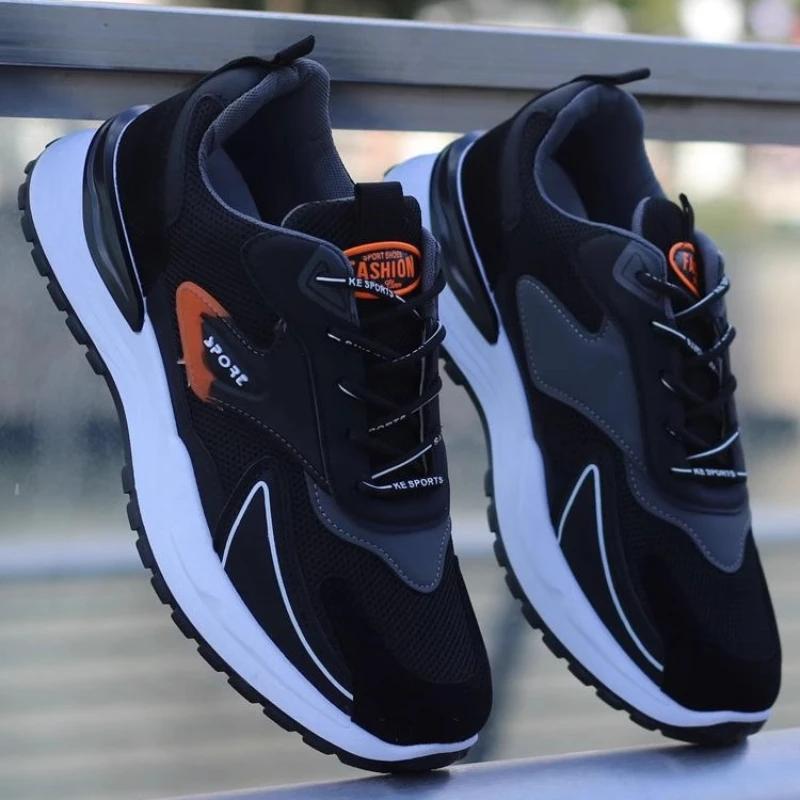 Модные мужские кроссовки 2024 зима фирменный дизайн удобные мягкие подошвы мужские — фото 4