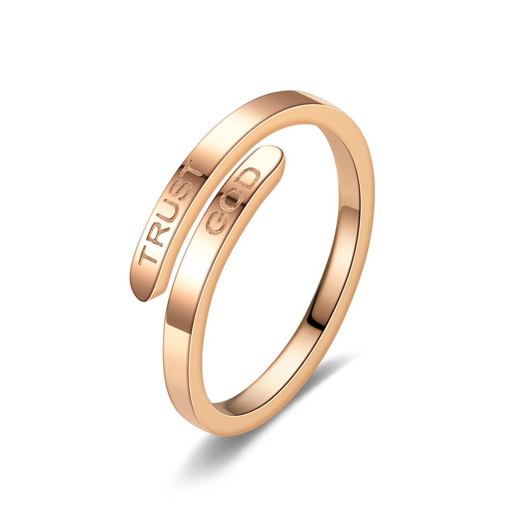 1Pc Fashion New Open Trusggod Inspired Couple Simple Ring