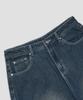 AGOD Washed Vintage Wide Balloon Denim Pants [Sand Indigo]