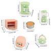 Cooker Oven Set Pretend Play for Kids Role Cookware Model Toy 1:12 Scale Kitchen Applian Juicer Cooker Play House