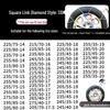 Winter Emergency Stainless Steel Anti-Skid Tire Chains for Cars, Trucks, and Vans