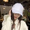 Punk Metal Ring Baseball Hat Hiphop Peaked Cap Casual Bull Horn Baseball Cap  Summer