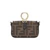 FENDI Baguette Polyester Pendant Bag Accessories Extra Mini Women's Brown 7AS045-A6V5-F17U4