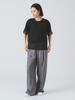 Ray Beams TEE Organza Layered One Size S/S T-Shirt, Women's, Black,
