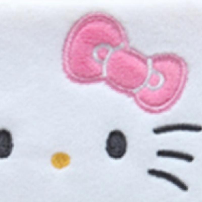 Daiso Hello Kitty Flache Stickerei Geldbörse