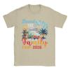 Board The Ship Its A Family Trip 2026 T Shirt Men Pure Cotton Fashion for Male TShirts Crew Neck  Tees Short Sleeve Clothes