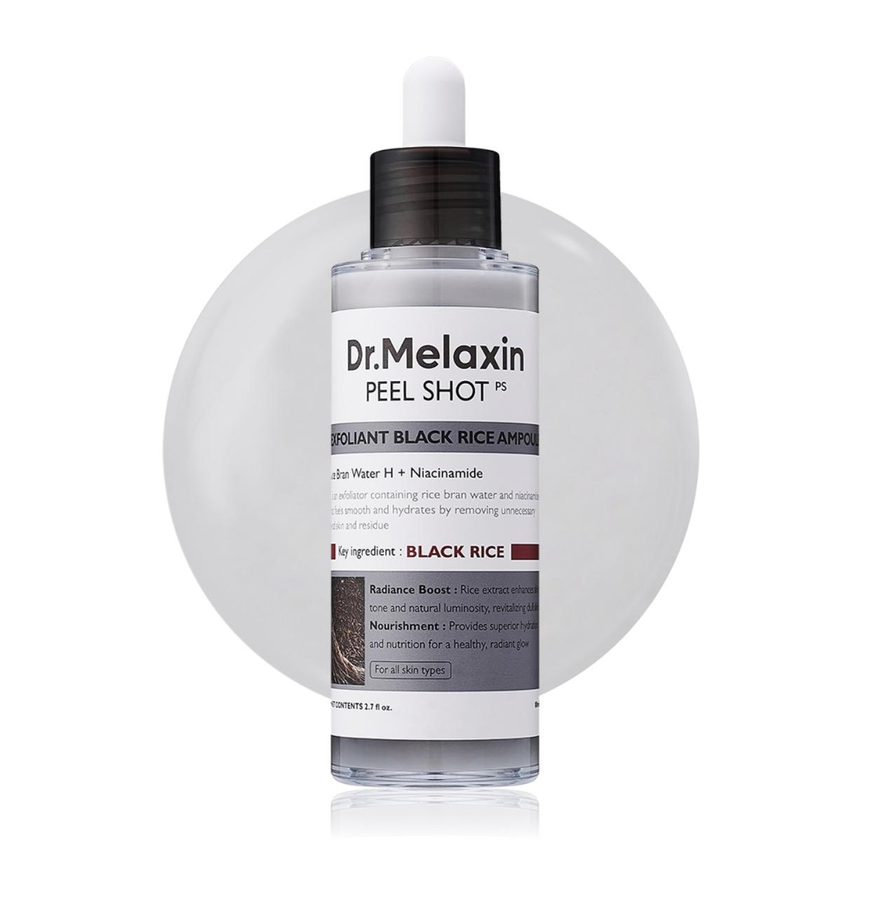 Dr. Melaxin Peel Shot PS Black Rice Exfoliant Ampoule  80ml 1ea