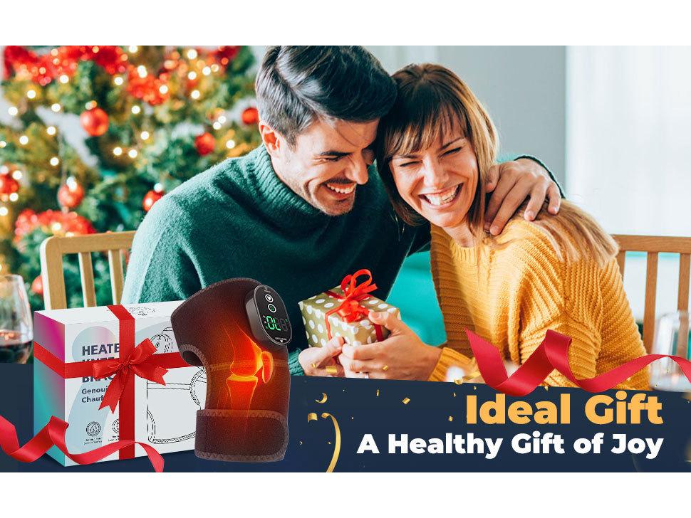 6-Speed Electric Heating Knee Pad for Cold Leg Joint Therapy with Wormwood Compression