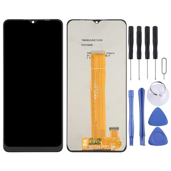 Écran LCD avec vitre tactile - SAMSUNG - Galaxy A12 (A125) - GH96-14116A - Noir - Assemblés sans châssis