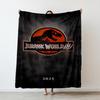 Jurassic World Dinosaur printed Thin blanket Warm Flannel fits sofa, bed, movie play Soft and Comfortable blanket gifts