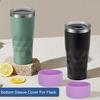 Flask Silicone Boot Rhombus Texture Water Bottle Bottom Sleeve Non-slip Anti-scratch Vacuum Cup Bottom Bumper Protective Cover Cup Accessories