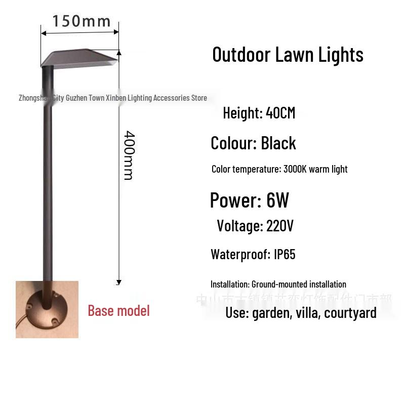 Waterproof LED Outdoor Lawn Light: Nordic Garden Courtyard Landscape Light