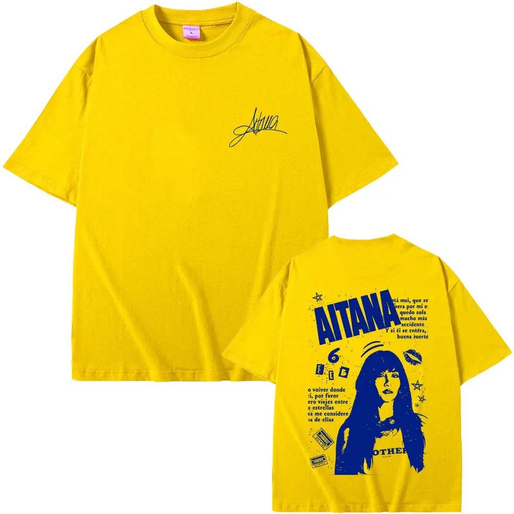 

Aitana Portrait TShirt Cuarto Azul 2026 World Tour Merch Spanish Pop Music Graphic Comfortable Women And Men Tshirts S