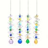 3D Tailwinds Rotating Crystals Ball Suncatchers Rotating Stabilizers Hangings Decorations for Window Tree Wall Indoor Outdoor