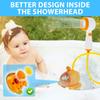 Baby Bath Shower Head Cute Submarine Toddler Bathtub Shower Head with Suction Cup Battery Powered Bathtime Shower Head for Kids