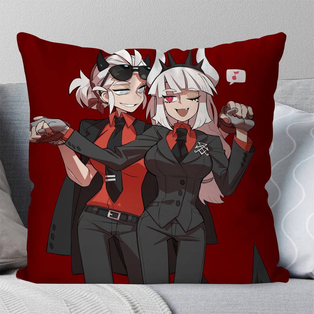 Helltaker Anime Pillow Case Fashion Square Pillowcase Bedroom Sofa Room Ins Decoration Leisure