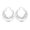 2025 New 925 Sterling copper Hoop Earrings Flowers Zircon Drop Earrings Stud For Woman Fine Birthday Wedding Party Zircon Gifts
