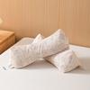 Cotton Linen Buckwheat Pillow Neck Support Triangle Shape Ergonomic Sleeping Adult Home Bedding
