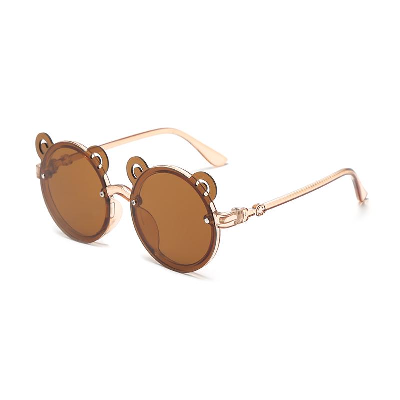 New Children's Sunglasses Anti-uv Fashion Sunglasses Baby Boy And Girl Sunglasses Cartoon Bear