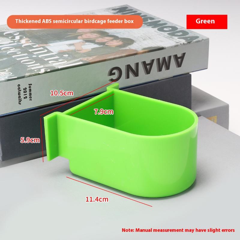 Large Capacity Bird Feeder Box Anti-Splash Bird Food Dispenser Durable Parrot Feeding Box For Small Medium Birds