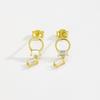 ANDYWEN 925 Sterling Silver Black Zircon Stud Earring Fashion Rock Punk CZ 2023 Jewelry Jewels