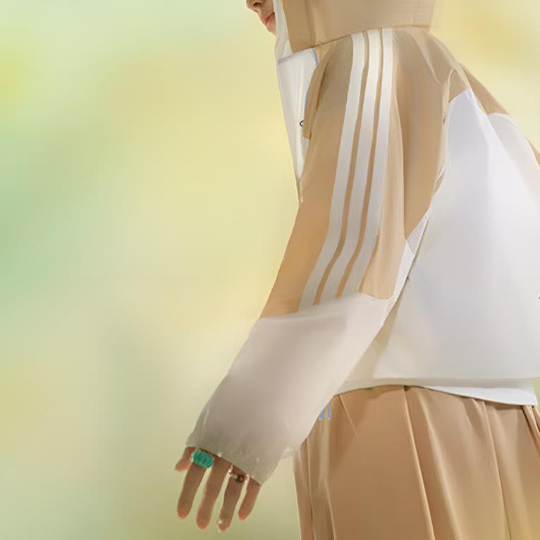 adidas Hooded Breathable Comfortable Versatile Jacket Women Jacket Warm-Sand Cream KB8499