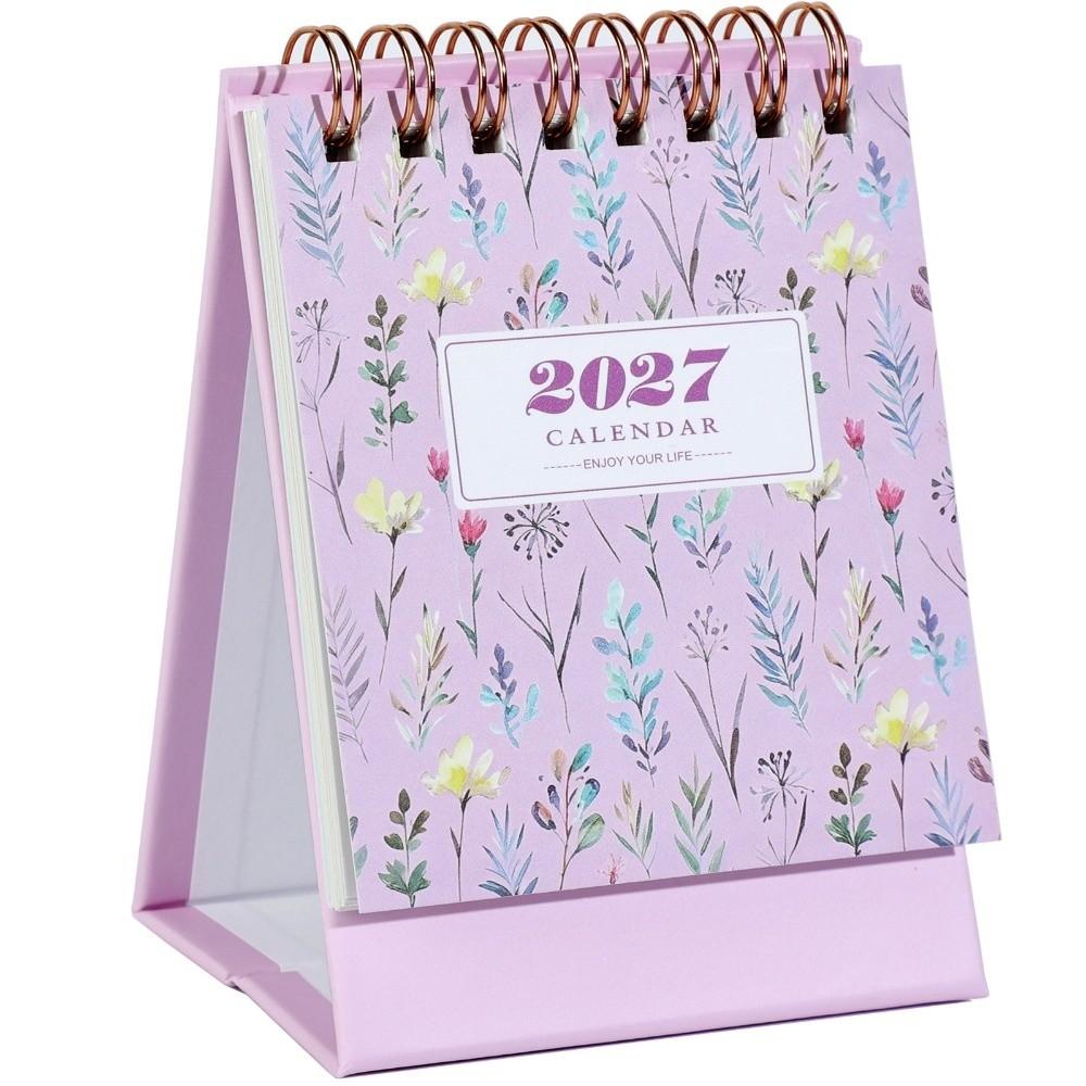 Mini Calendario da Scrivania 2027 Motivo Floreale Calendario da Piedi Nuovo Mini Calendario Ufficio Domestico