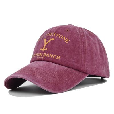 YELLOWSTONE Printed Retro Baseball Cap for Men and Women, Daily Casual Fashion Travel Equipment