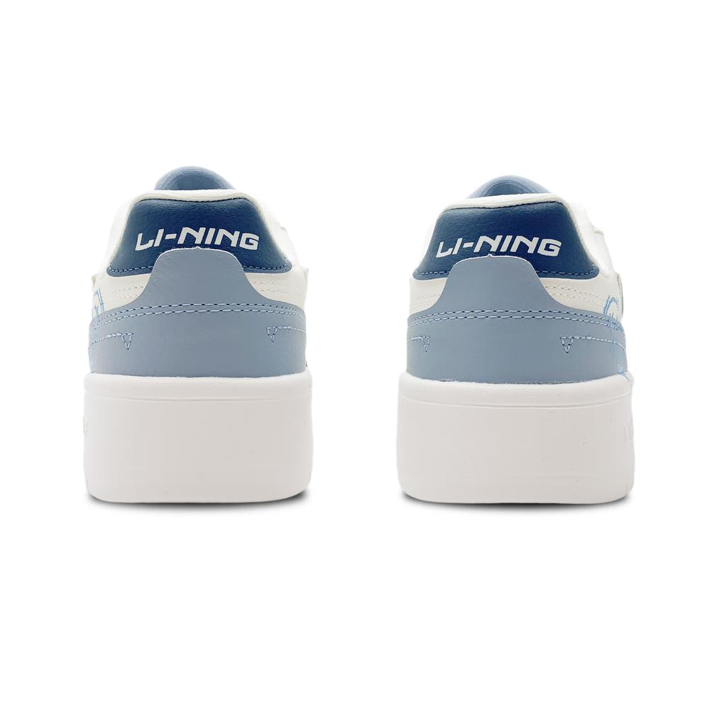 Li Ning Sycee 2 Slip Resistant Cushioning Abrasion Resistant Low top Skateboard Shoes Men's White Blue AGCT339-4(Team188-)