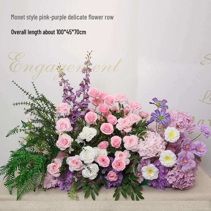 Mori Style Artificial Wedding Floral Aisle Decoration