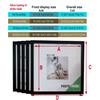 5pc Square Photo Frames Set - 15/20/25/30cm Wooden Wall & Tabletop Home Decor Commemorative Gift for Wedding/Gallery Wall(4 Size