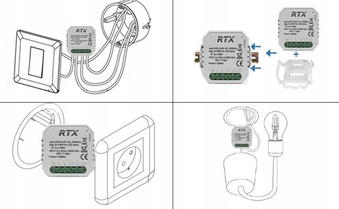 TUYA 3-Circuit In-Box WiFi Relay Controller