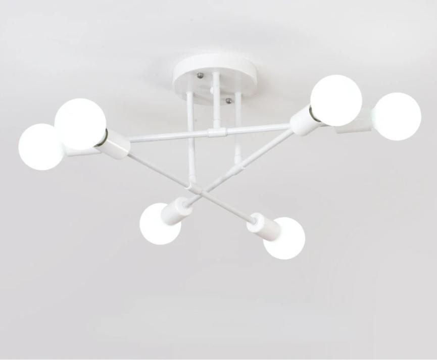 Nordic Minimalist White Gold Ceiling Lamp Suitable for Bedroom Living Room Dining Table Pendant Light Fixture Ceiling Chandelier