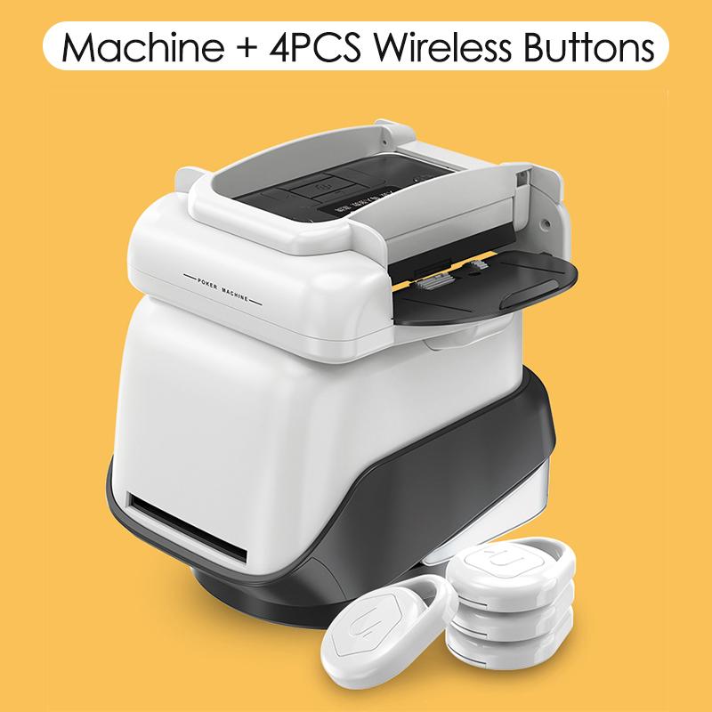 

2 In 1 Playing Cards Shuffling Dealing Tool 360° Automatic Card Dealer Shuffler Large Capacity 4 Decks of Cars Poker Device as shown