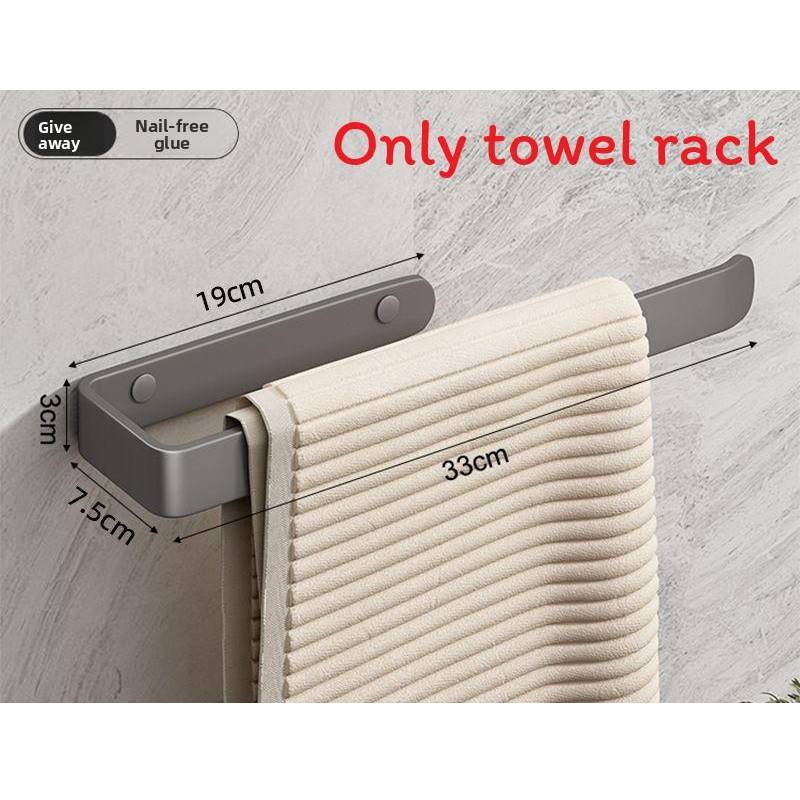 Modern Minimalist Aluminum Towel Bar For Hotel Bathroom With Antibacterial Coating