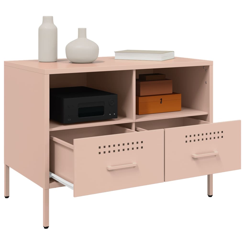 Pink TV Stand 68 X 39 X 50.5 Cm Steel