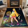 Cartoon Girls Anime Carpet Floor Rug Washable Anti-Slip Unique Decor for Living Room Play Room Girls Bedroom Popular Rug