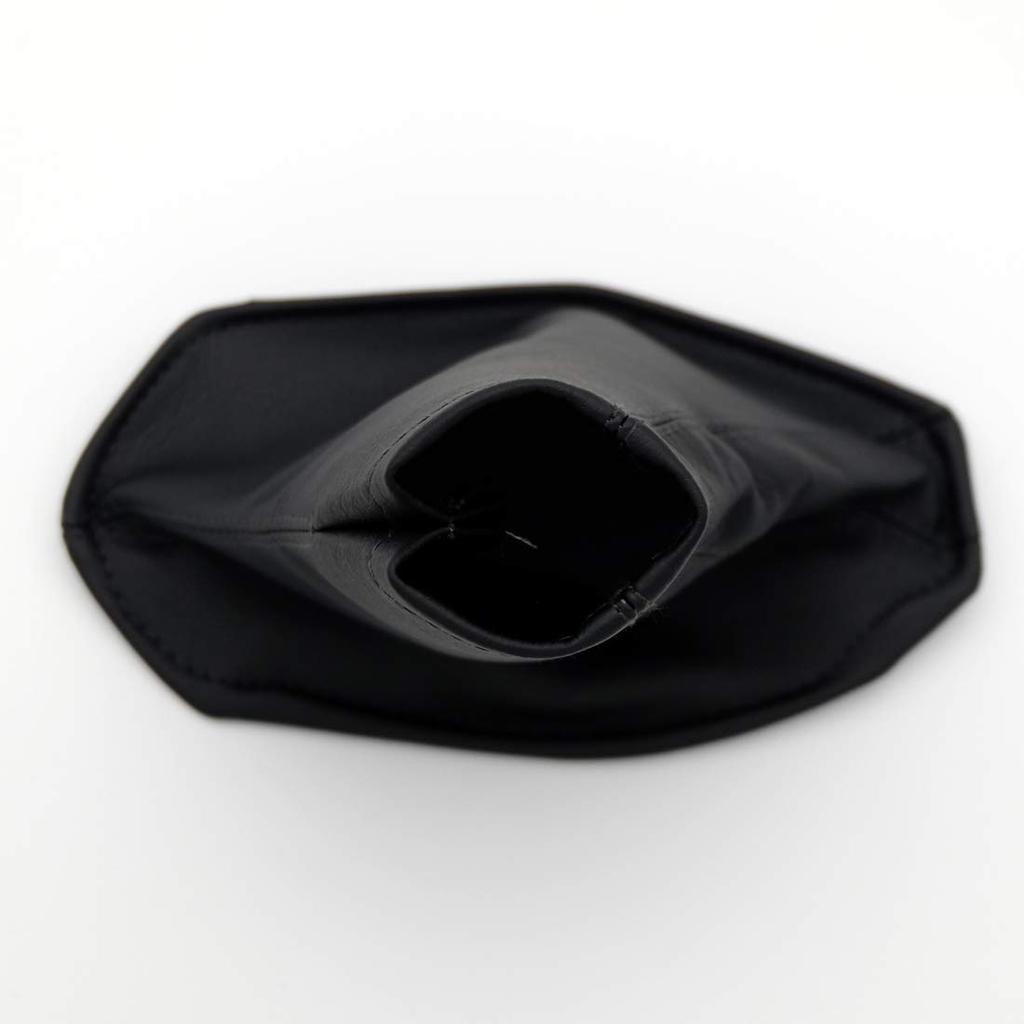 Donally Leather Shift Boots Side Brake Cover, Black, General Purpose (For Handbrake)