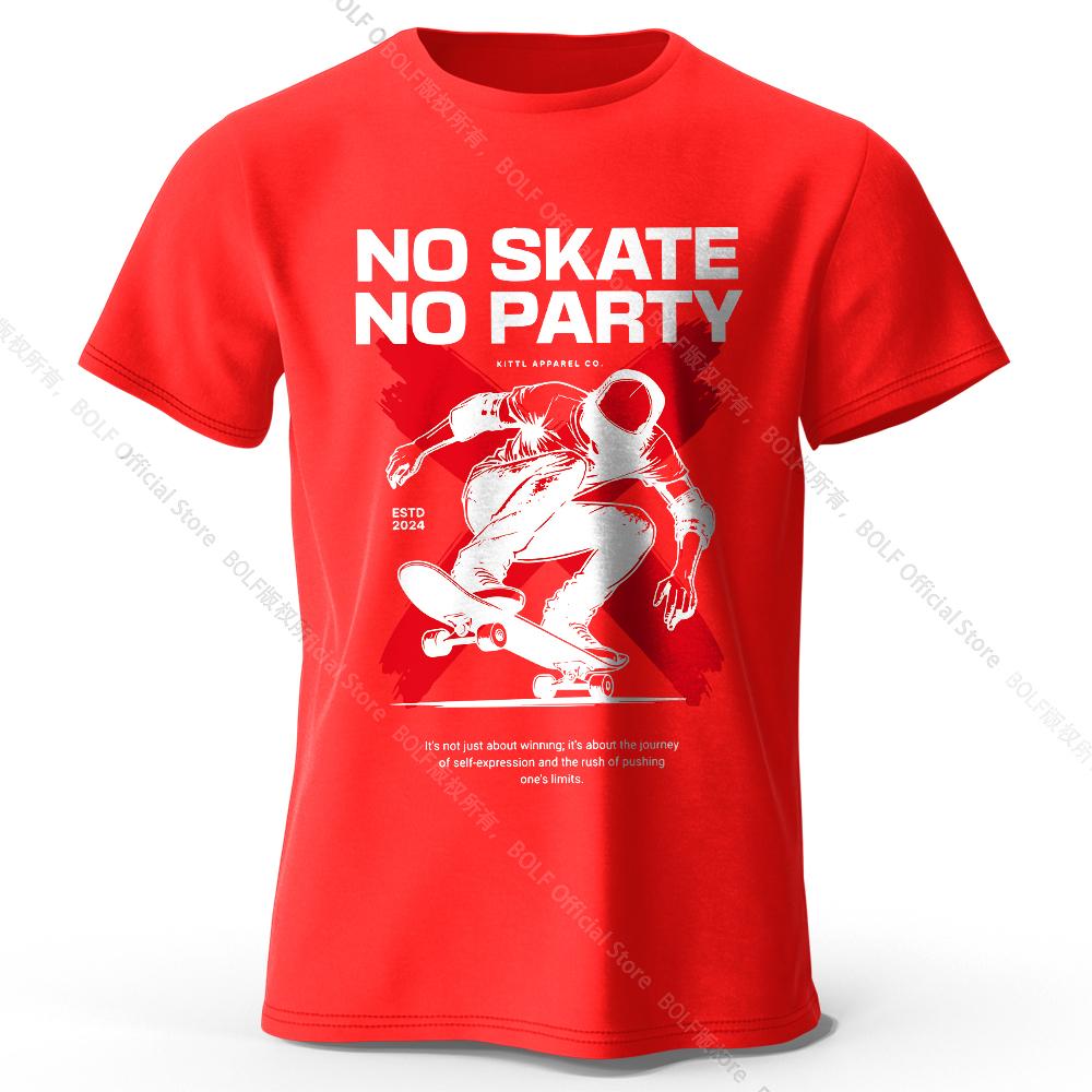 Skateboard Graphic T-Shirt 100% Cotton Urban Street Style Tee for Men and Women Casual Skate Wear